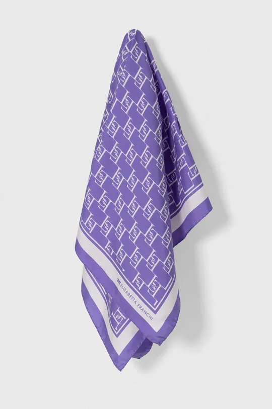 фиолетовой Шелковый платок Elisabetta Franchi Женский