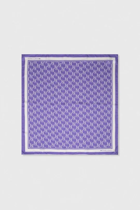 Шелковый платок Elisabetta Franchi фиолетовой