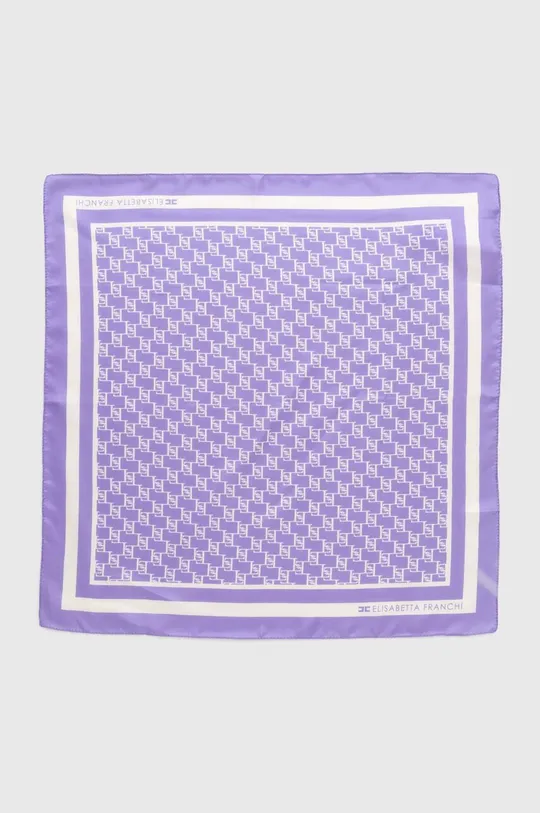 фиолетовой Шелковый платок на шею Elisabetta Franchi Женский