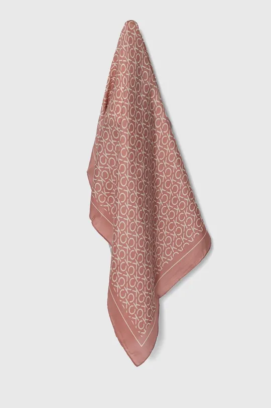 розовый Шелковый платок на шею Calvin Klein Женский
