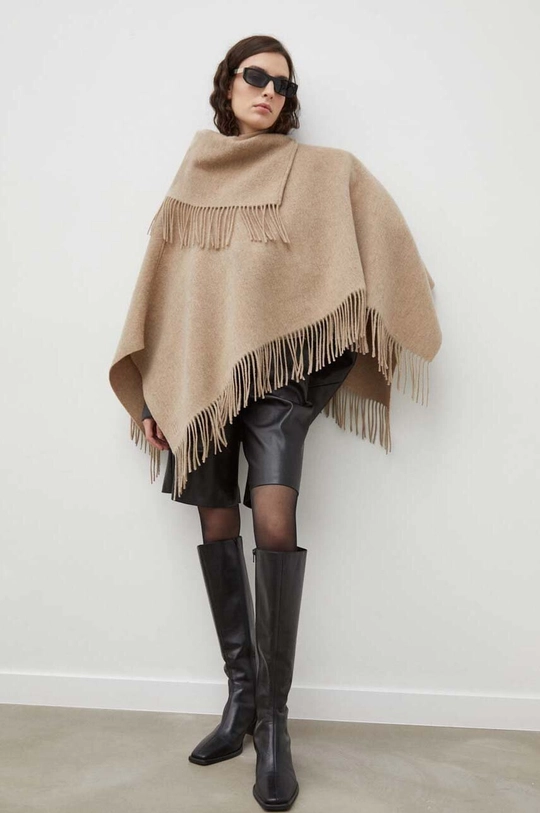 By Malene Birger poncho wełniane