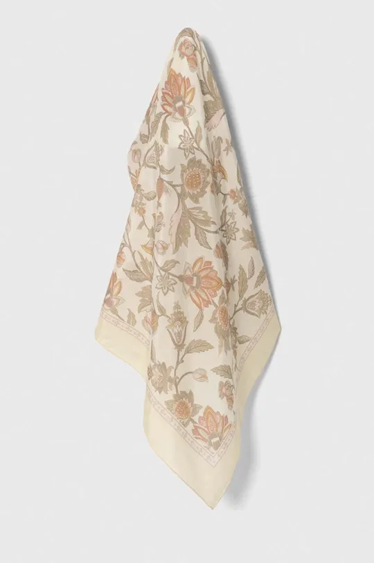 бежевый Шелковый платок на шею Lauren Ralph Lauren Женский
