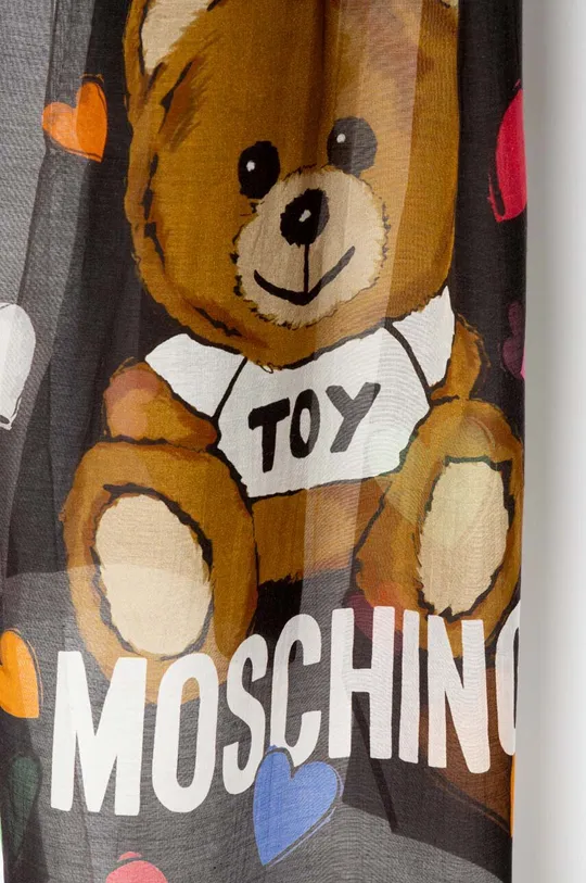 Moschino scialle co mescolanza di seta nero