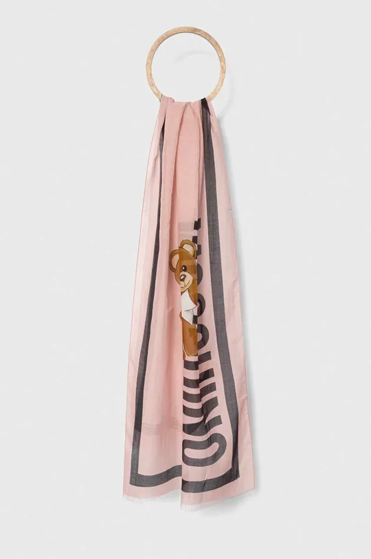 ροζ Μεταξωτό μαντήλι Moschino Γυναικεία