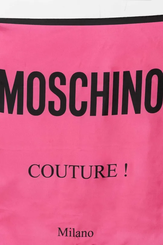 Шовкова хустка на шию Moschino рожевий