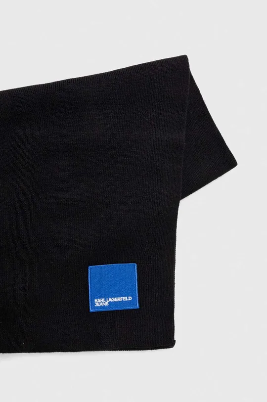 чорний Шапка та шарф з домішкою вовни Karl Lagerfeld Jeans