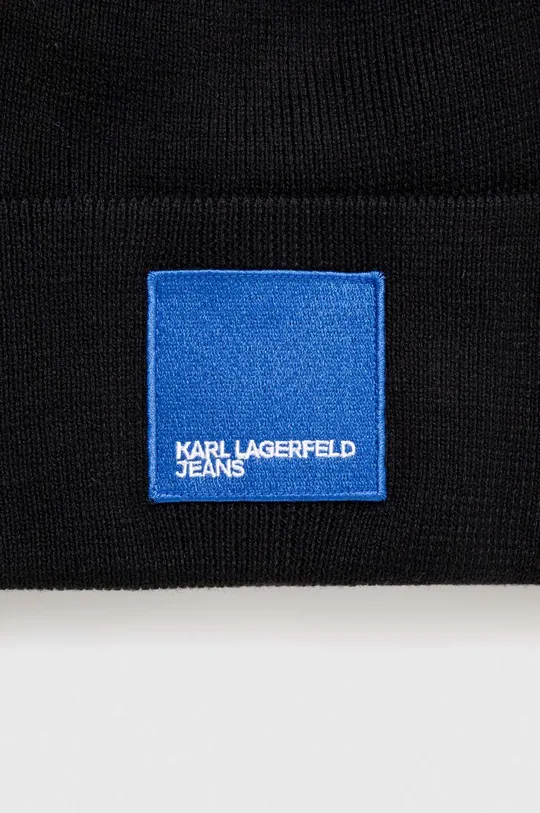Čiapka a šál s prímesou vlny Karl Lagerfeld Jeans