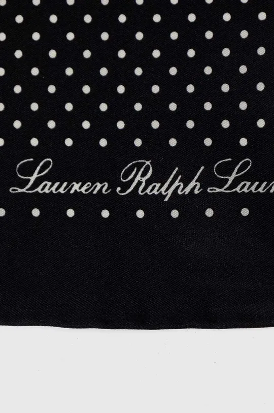 Svilena marama Lauren Ralph Lauren crna