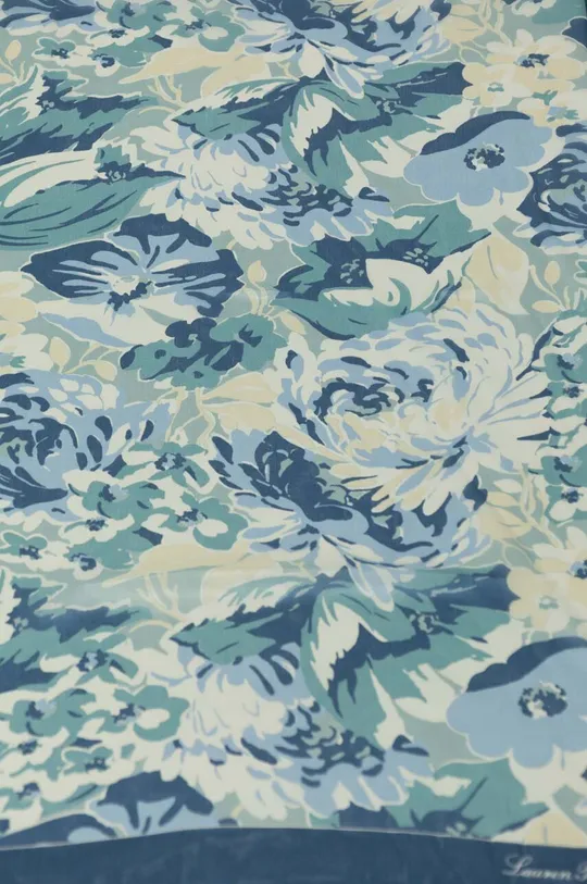 Lauren Ralph Lauren selyem kendő kék