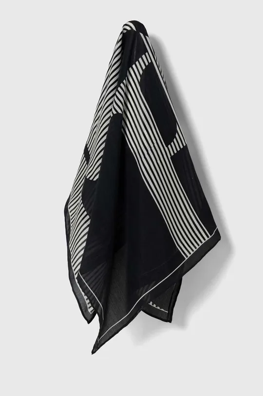 чёрный Платок с примесью шёлка Lauren Ralph Lauren Женский