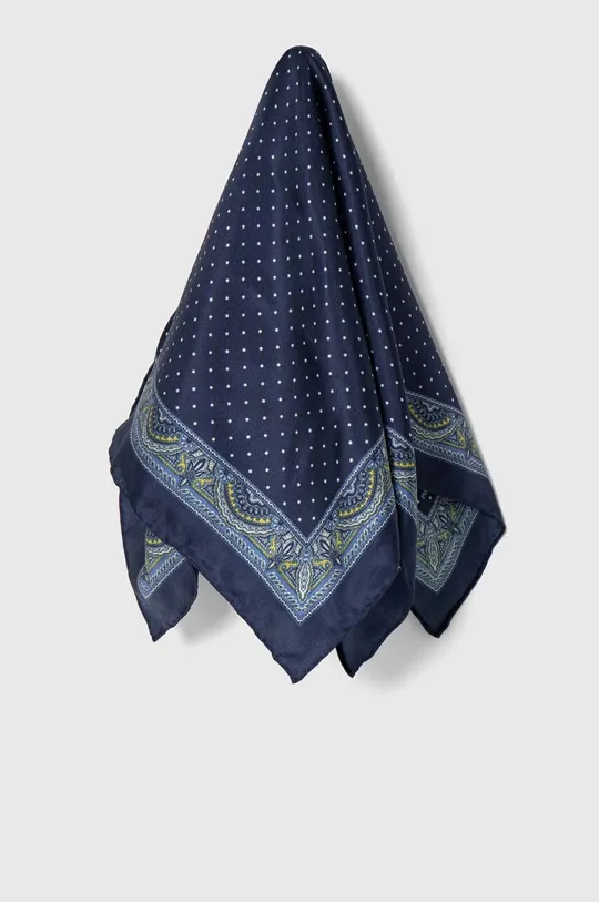 тёмно-синий Шелковый платок на шею Lauren Ralph Lauren Женский