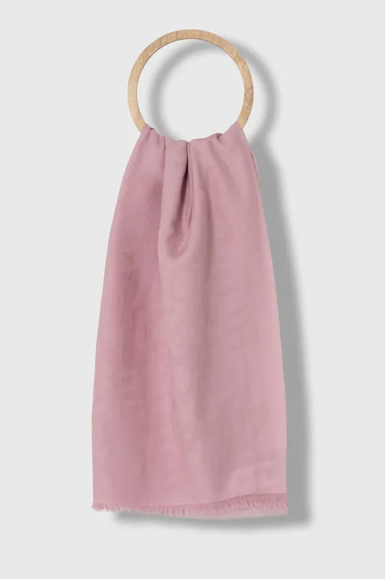 рожевий Бавовняний шарф Weekend Max Mara Жіночий