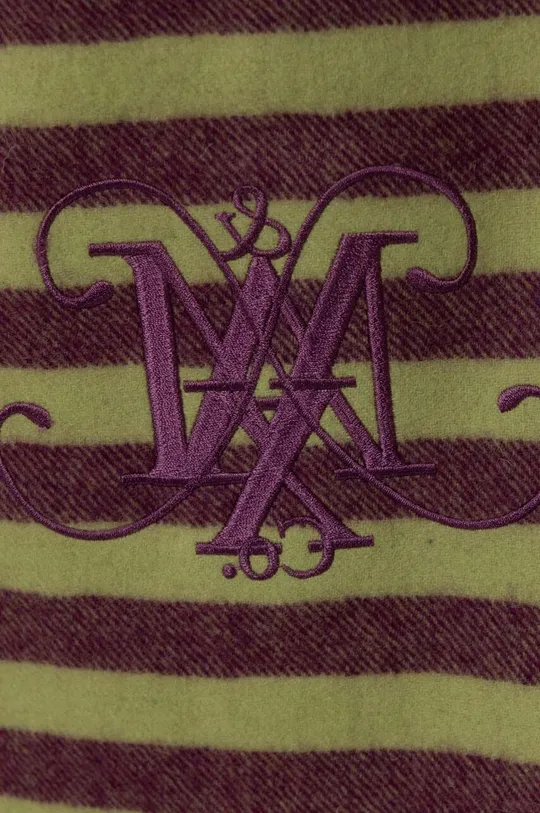 Шерстяной шарф MAX&Co. зелёный