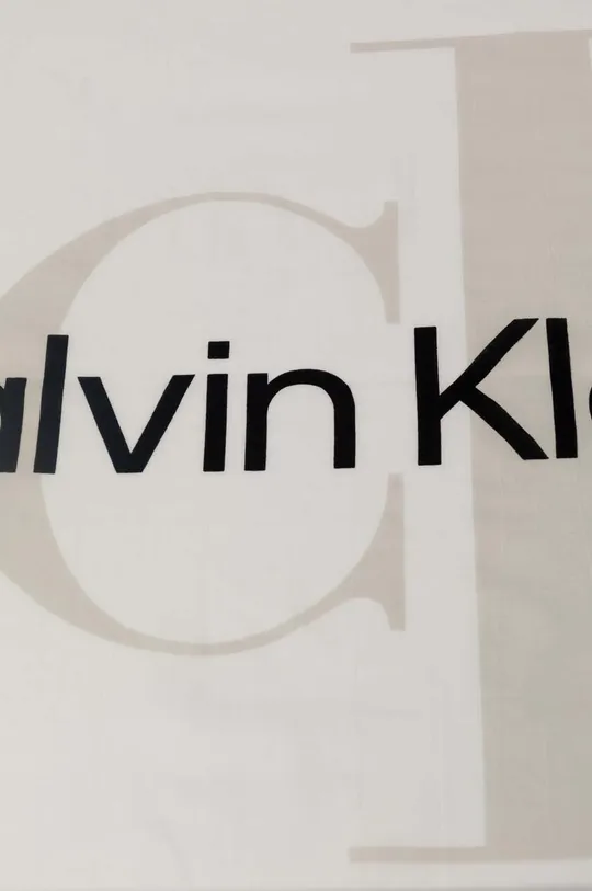 Бавовняний шарф Calvin Klein Jeans білий