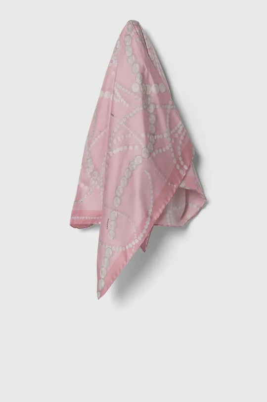 розовый Шелковый платок на шею Lanvin Женский