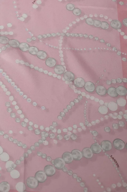 Шелковый платок на шею Lanvin розовый