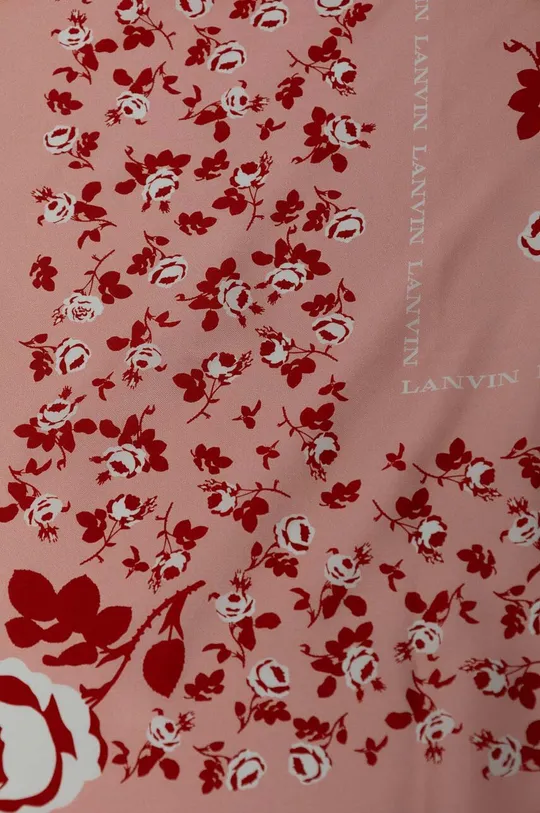 Шелковый платок Lanvin розовый
