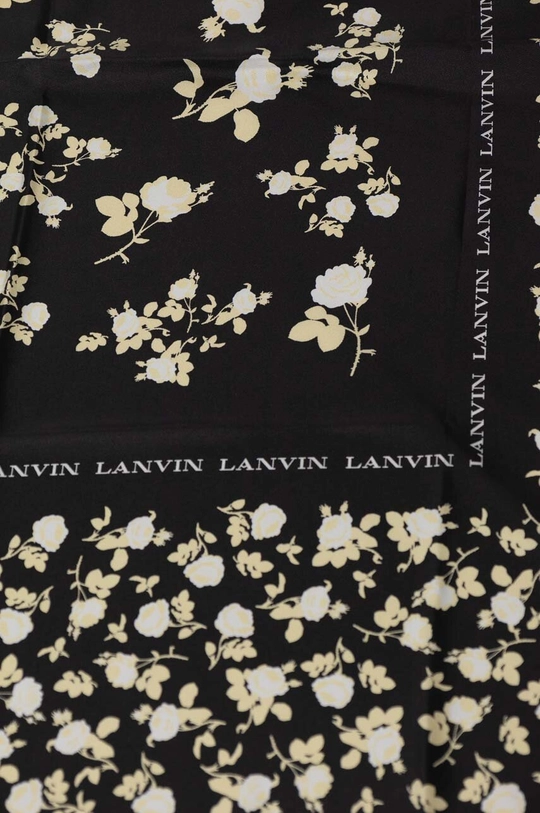 Шелковый платок Lanvin чёрный