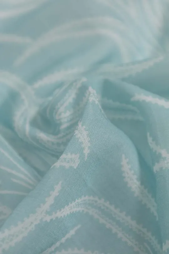 Lanvin kendő selyemkeverékből kék
