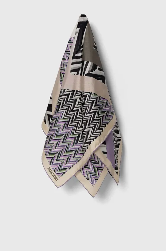 фиолетовой Шелковый платок на шею Missoni Женский