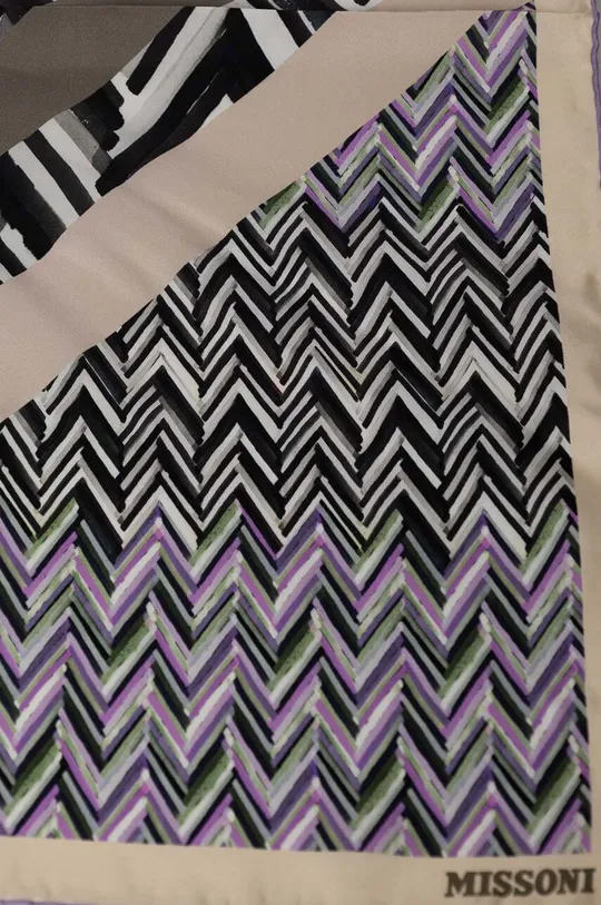 Шелковый платок на шею Missoni фиолетовой