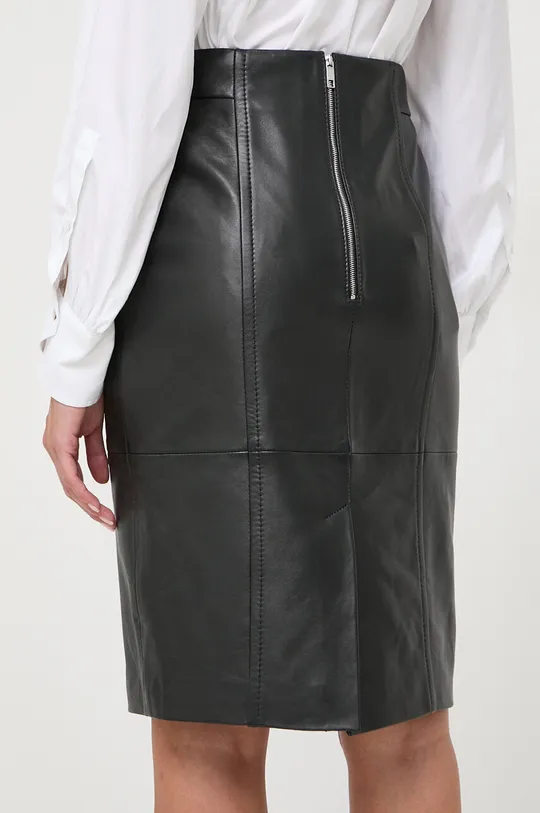 Kožená sukňa BOSS Základná látka: 100 % Jahňacia koža Podšívka: 100 % Polyester