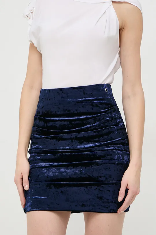 σκούρο μπλε Βελούδινη φούστα Guess Γυναικεία