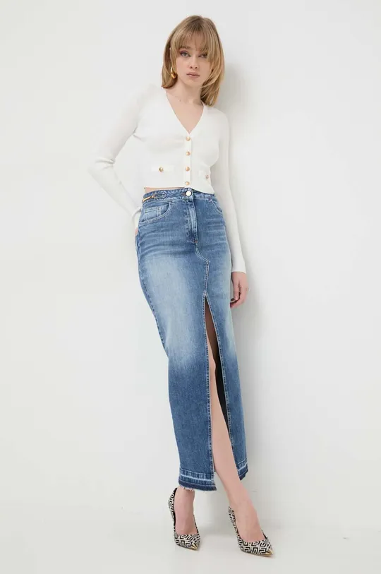 Elisabetta Franchi spódnica jeansowa niebieski