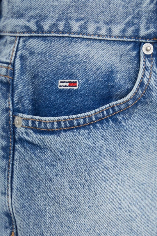 Rifľová sukňa Tommy Jeans modrá DW0DW17048