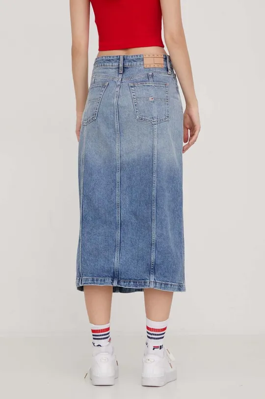 Rifľová sukňa Tommy Jeans 98 % Recyklovaná bavlna, 2 % Elastan