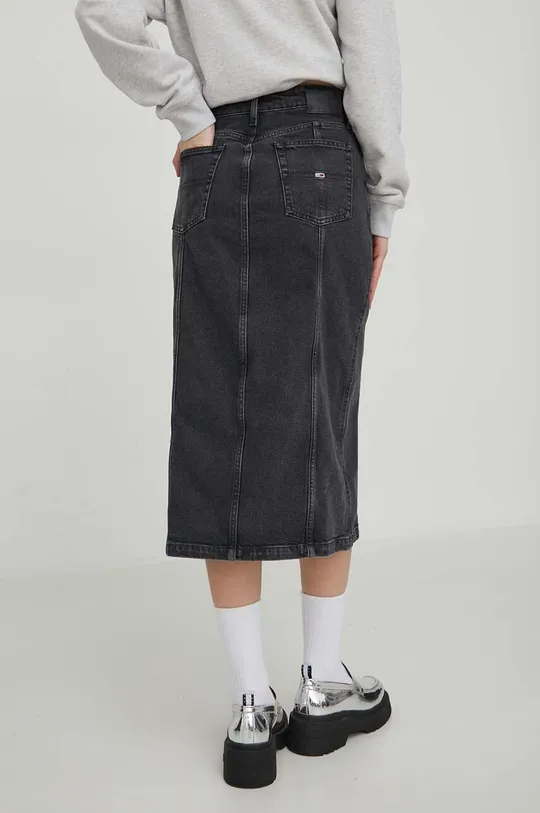 Rifľová sukňa Tommy Jeans 98 % Recyklovaná bavlna, 2 % Recyklovaný elastan