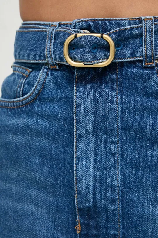 niebieski Twinset spódnica jeansowa