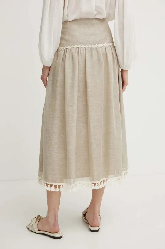 Λινή φούστα Luisa Spagnoli TERMALE Κύριο υλικό: 100% Λινάρι Φόδρα: 100% Βαμβάκι