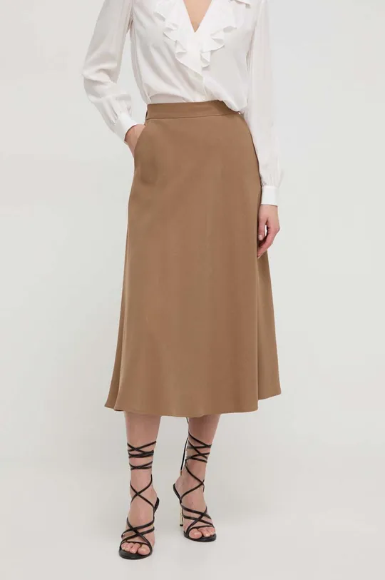 Suknja Luisa Spagnoli smeđa