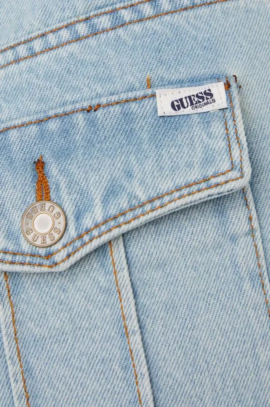 niebieski Guess Originals spódnica jeansowa