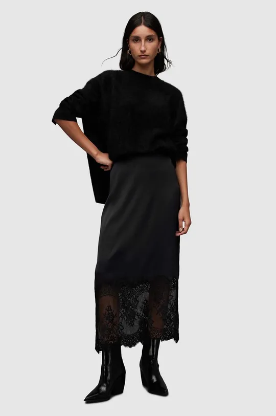 czarny AllSaints spódnica Flora Damski