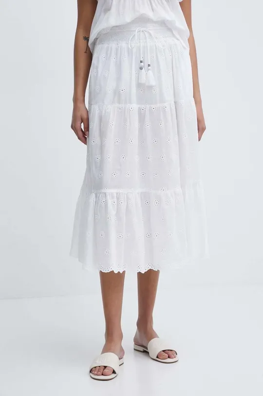 bijela Pamučna suknja Pepe Jeans DARLING Ženski