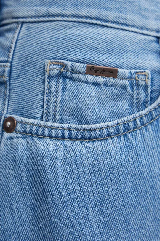 niebieski Pepe Jeans spódnica jeansowa MAXI SKIRT HW SKY REG