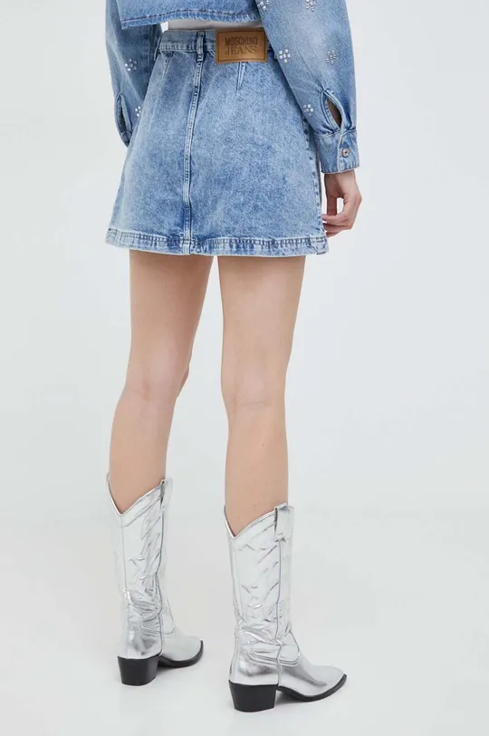 Rifľová sukňa Moschino Jeans 100 % Bavlna