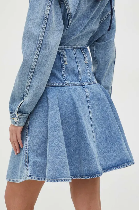 Rifľová sukňa Moschino Jeans Základná látka: 100 % Bavlna Podšívka vrecka: 65 % Polyester, 35 % Bavlna