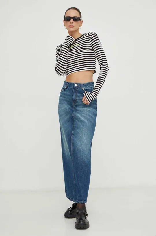 MAX&Co. spódnica jeansowa x CHUFY niebieski