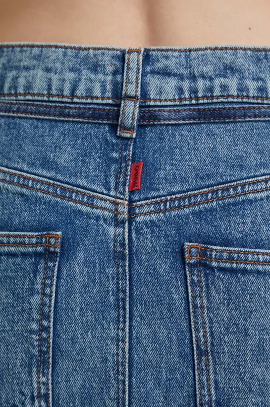 niebieski HUGO spódnica jeansowa