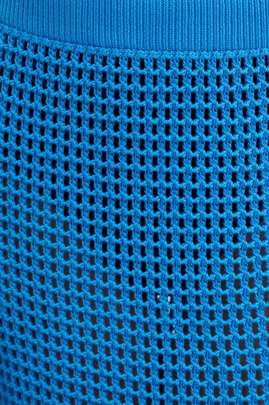 niebieski United Colors of Benetton spódnica bawełniana