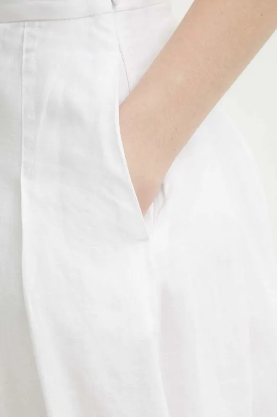 biały United Colors of Benetton spódnica lniana