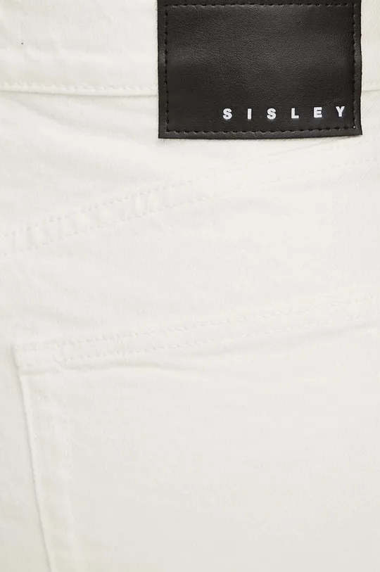 beżowy Sisley spódnica jeansowa