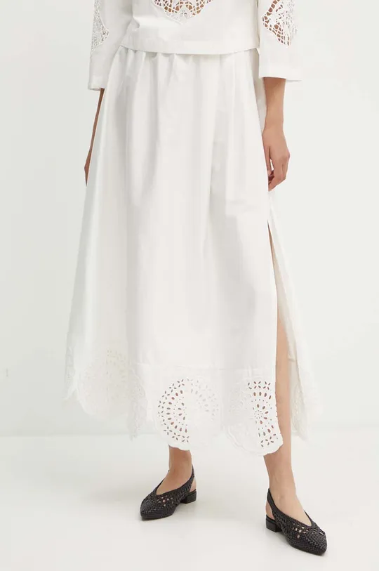 λευκό Βαμβακερή φούστα Sisley Γυναικεία