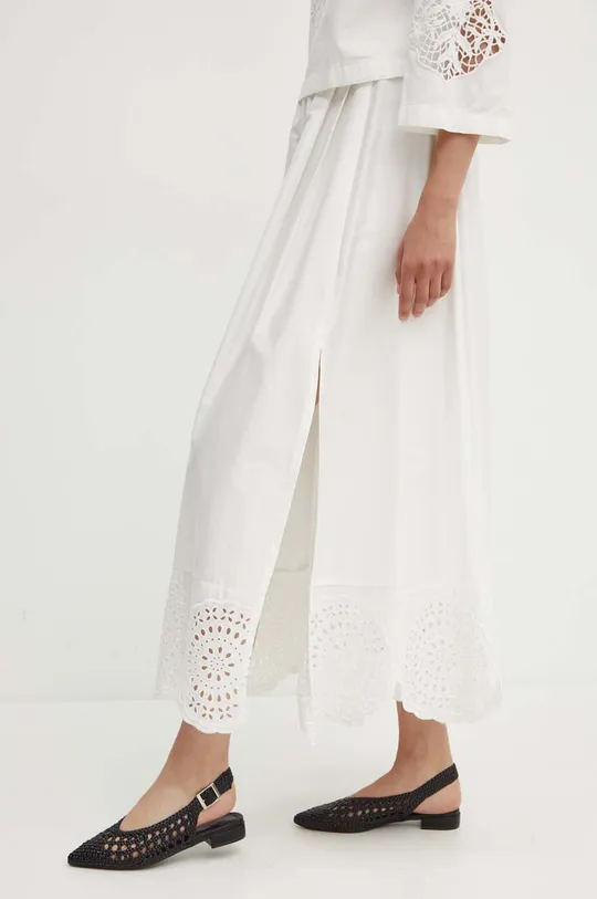 biały Sisley spódnica bawełniana