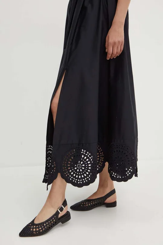 čierna Bavlnená sukňa Sisley