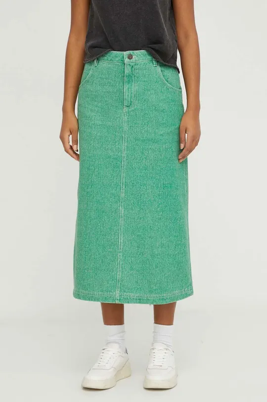 Джинсовая юбка American Vintage зелёный