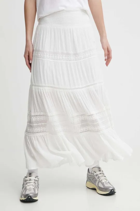 bijela Suknja Superdry Ženski